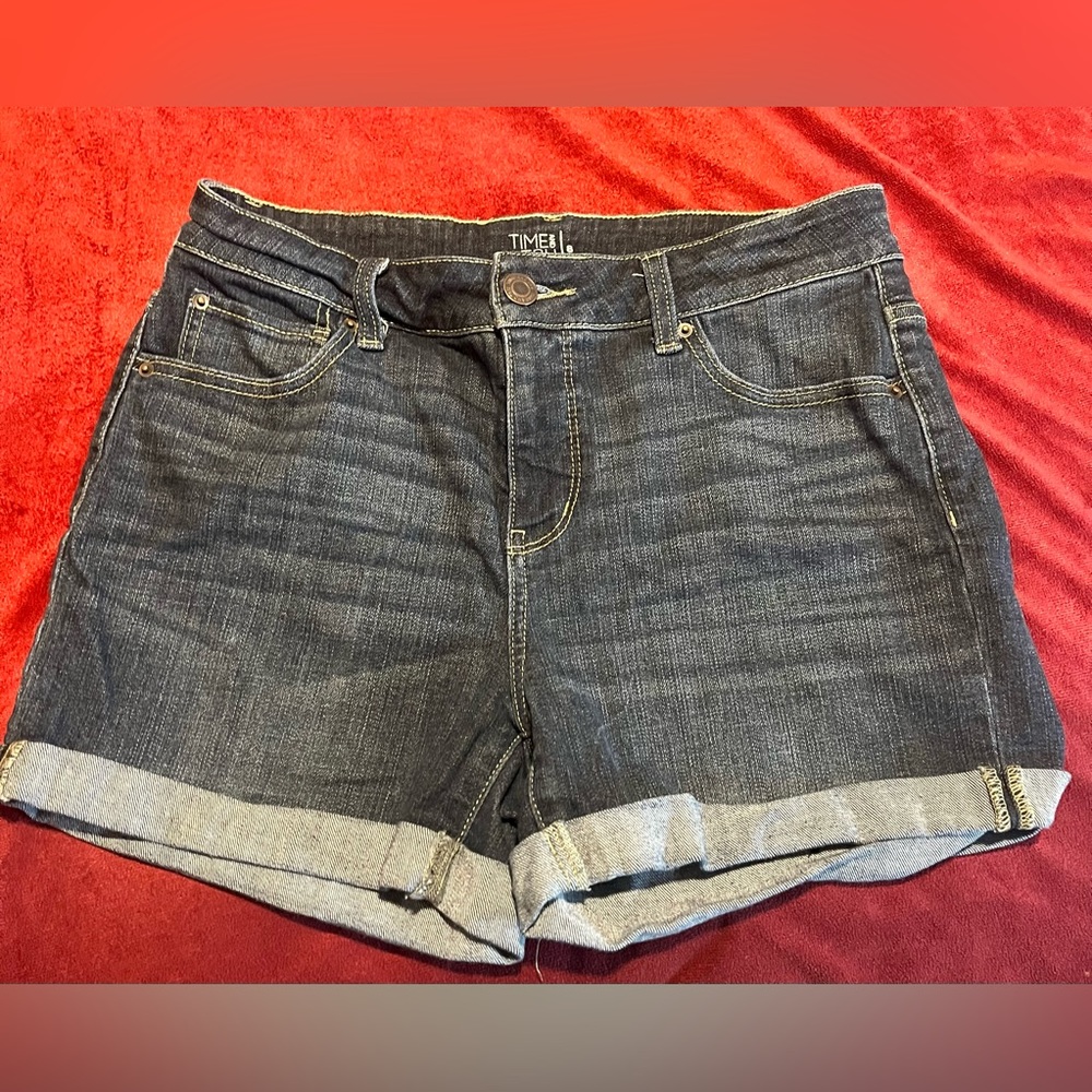 TIMEAndTRU Mid Rise Jean Shorts